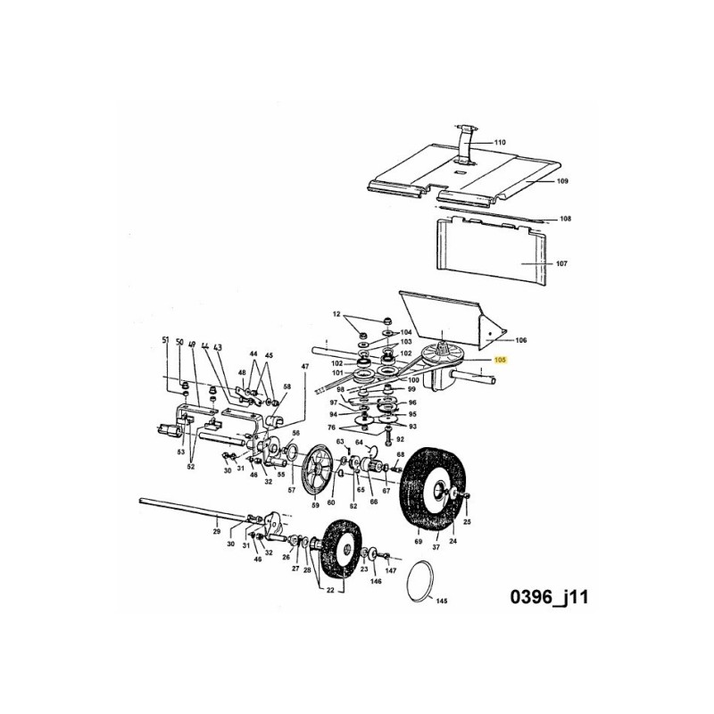 CINTURA 6925515 ORIGINALE MTD