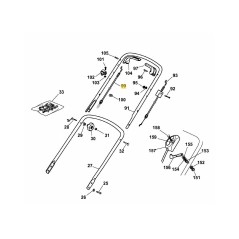Entraînement par câble Bowden 6045022 ORIGINAL MTD