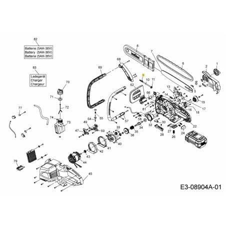 Adjusting screw 711-06422 ORIGINAL MTD | Newgardenstore.eu