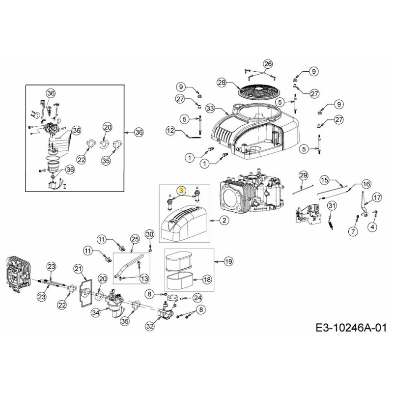 AIR FILTER LOCK NUT 751-14466 ORIGINAL MTD