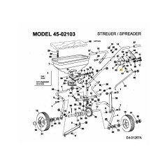 ARRESTO REGOLABILE AF-24858 ORIGINALE MTD
