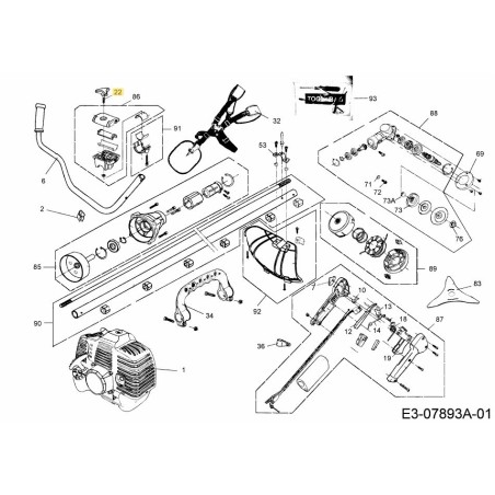 ADJUSTMENT KNOB SET 092.63.011 ORIGINAL MTD | Newgardenstore.eu