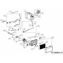 PIASTRA DI COPERTURA DELLE PALETTE DELL'ARIA 751-14605 ORIGINALE MTD