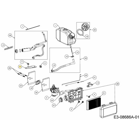AIR VANE COVER PLATE 751-14605 ORIGINAL MTD | Newgardenstore.eu