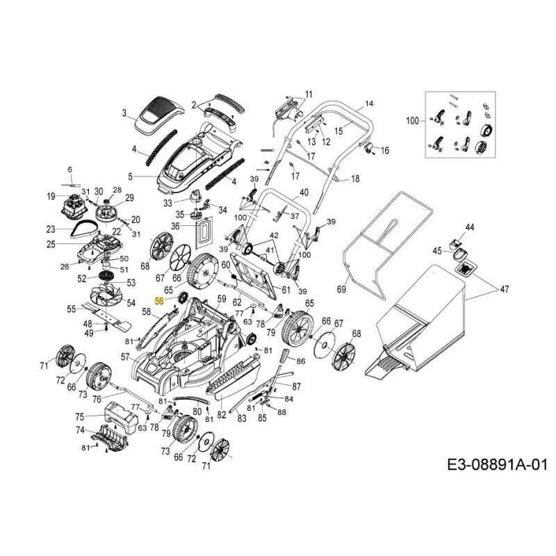EJE CENTRAL 731-10695 ORIGINAL MTD