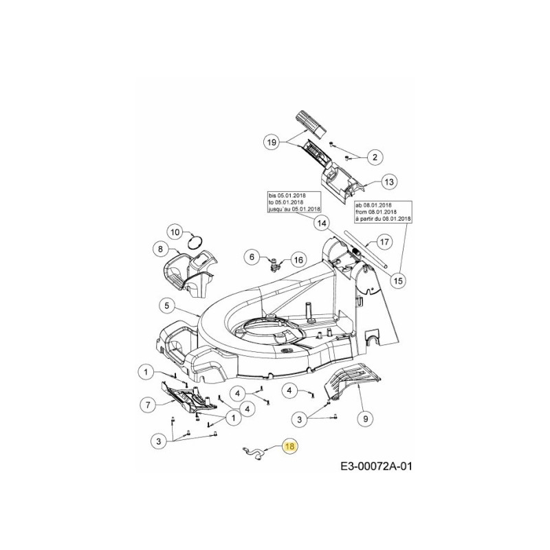TERRA DELL'ADATTATORE 787-04664-Z ORIGINALE MTD