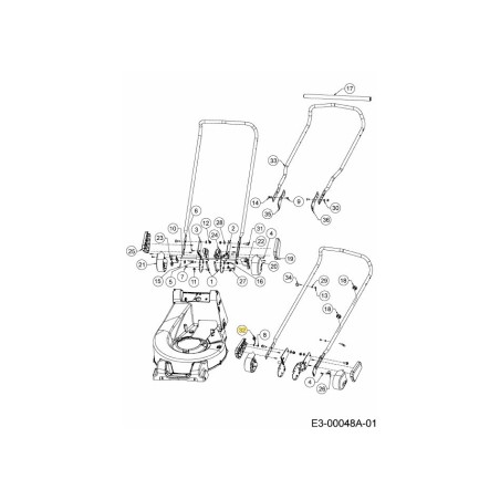 VARILLA: GUÍA: CUERDA 747-06965 ORIGINAL MTD | Newgardenstore.eu