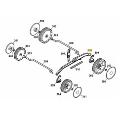 Connecting rod 4907324 ORIGINAL MTD