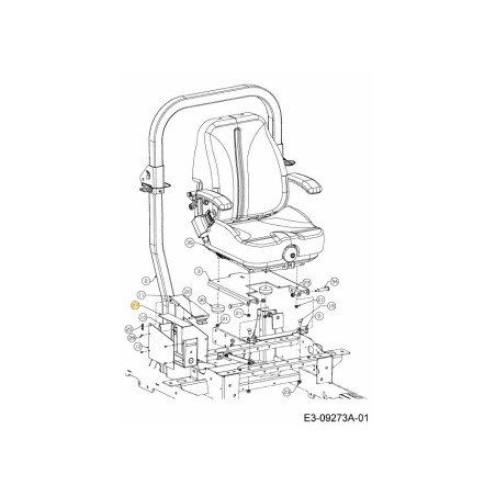Boîte à outils adhésive pour coussinets 727-04385 originale MTD | Newgardenstore.eu
