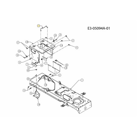 VARILLA:BATERÍA:RETENCIÓN RT-99 747-04121A ORIGINAL MTD | Newgardenstore.eu