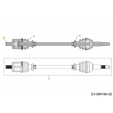 Anillo de retención 759-04173 ORIGINAL MTD | Newgardenstore.eu