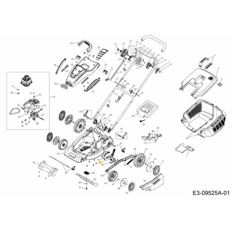 ADJUSTING LEVER 092.64.522 ORIGINAL MTD | Newgardenstore.eu