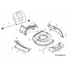 VARILLA: PIVOTE: PUERTA TRASERA 747-05183 ORIGINAL MTD | Newgardenstore.eu