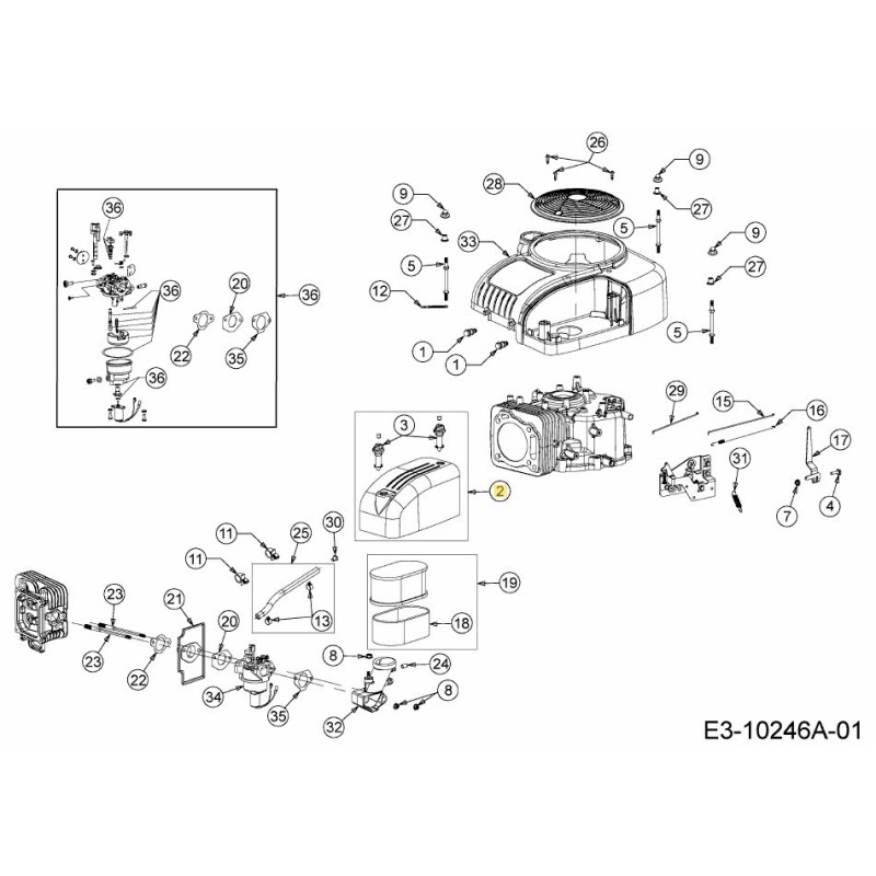AIR FILTER COVER ASSY 751-14458 ORIGINAL MTD