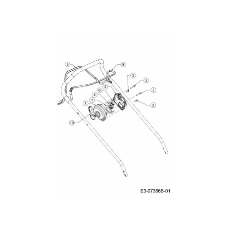 BOÎTIER DE COMMANDE INFÉRIEUR 731-08596A MONTÉ D'ORIGINE | Newgardenstore.eu