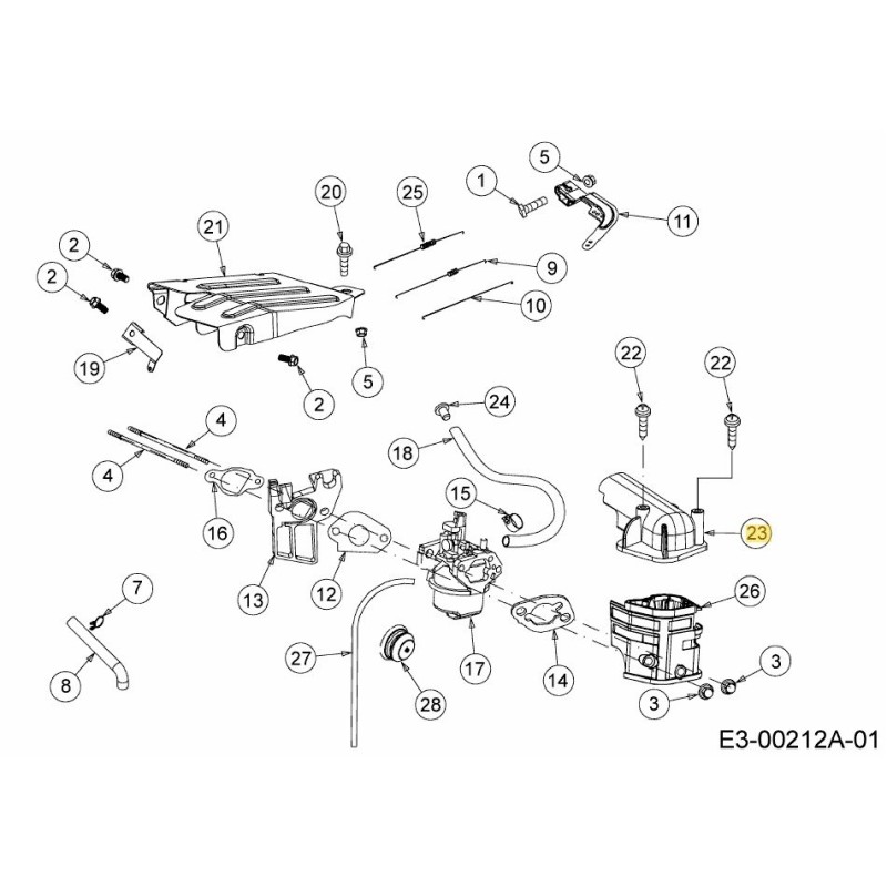 BOÎTE DE CHAUFFAGE 751-10961 ORIGINALE MTD