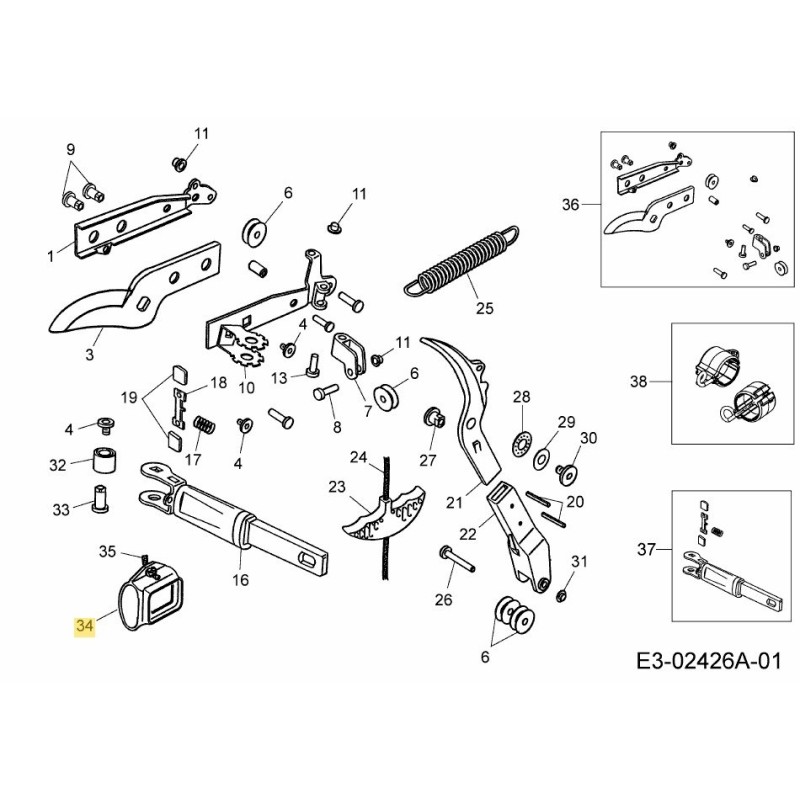 DISPOSITIVO DI SICUREZZA 2728300 ORIGINALE MTD