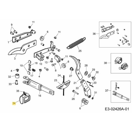 SAFETY DEVICE 2728300 ORIGINAL MTD | Newgardenstore.eu