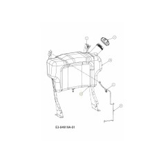 ASTA SUPPORTO SERBATOIO SX 747-05050 ORIGINALE MTD