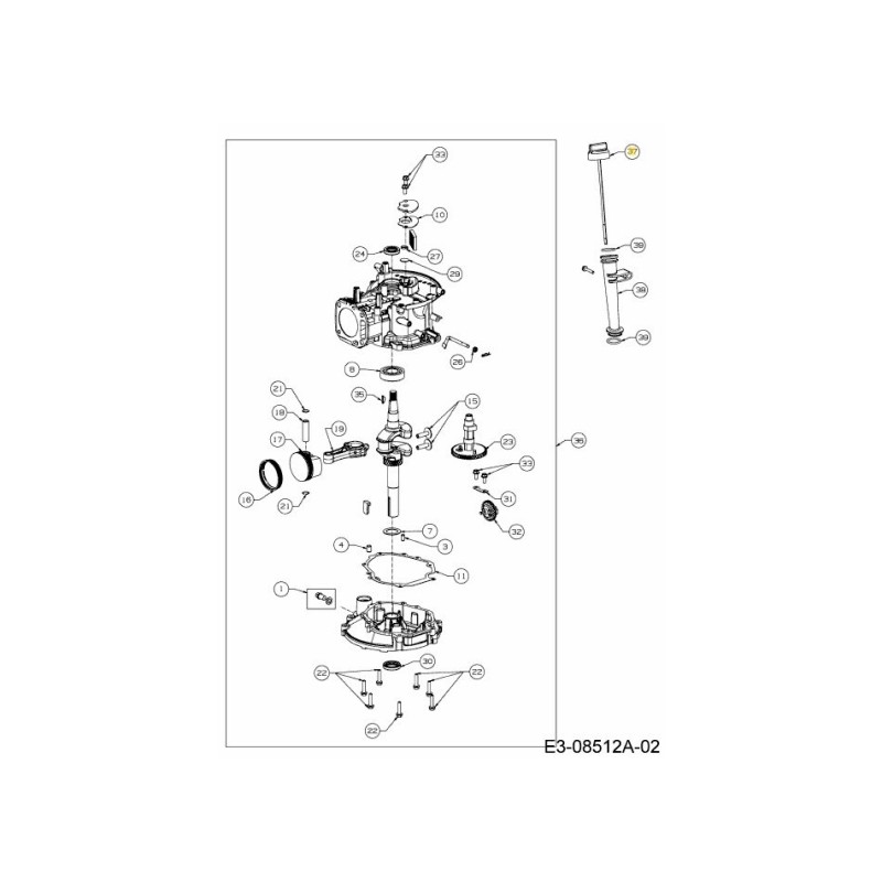 ASTINA DI LIVELLO 751-14667 ORIGINALE MTD
