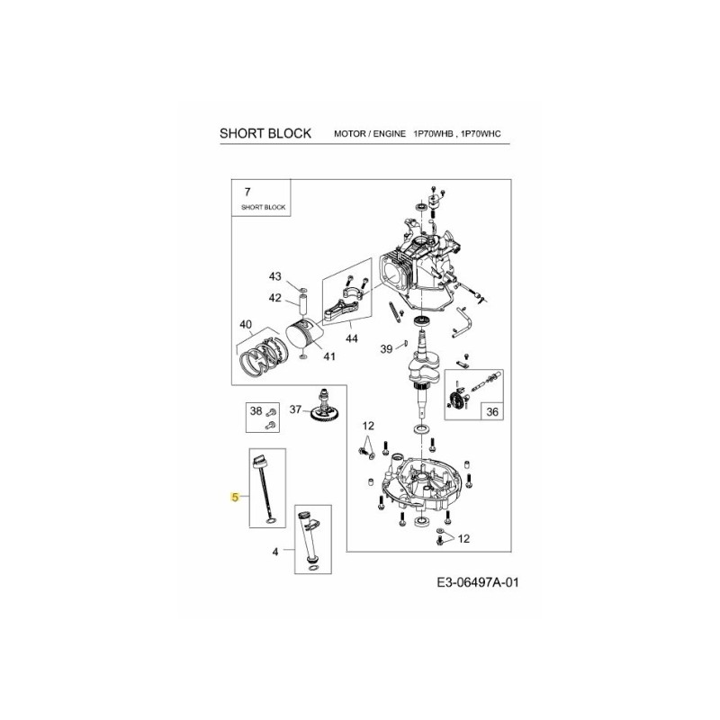 Jauge d'huile 751-11764 Originale MTD
