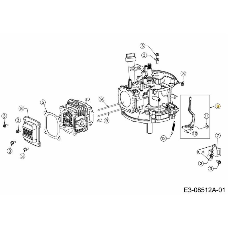ARM, GOUVERNEUR 751-14412 MONTÉ ORIGINAL ARM, GOUVERNEUR 751-14412 MONTÉ ORIGINAL
