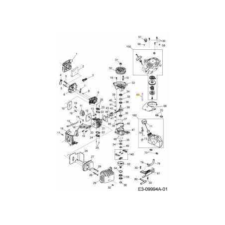 TUBO DI RITORNO DEL CARBURANTE 092.63.824 ORIGINALE MTD | Newgardenstore.eu