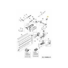 BATTERIE À BOUTON-POUSSOIR CPL. 092.61.464 ORIGINAL MTD | Newgardenstore.eu