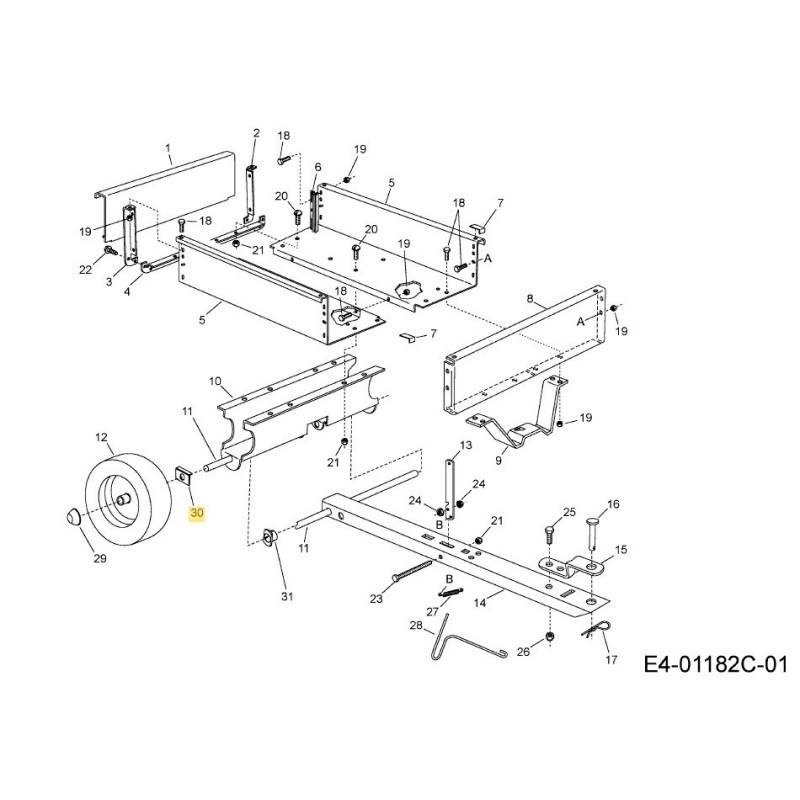ACHSE CLIP AF-25910 ORIGINAL MTD