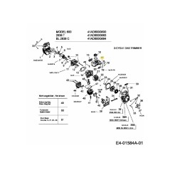 TUBO DI RITORNO DEL CARBURANTE 791-181086 ORIGINALE MTD | Newgardenstore.eu