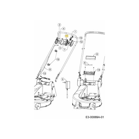 BASE:SW:EMPUJAR:ARRANQUE 731-13088A ORIGINAL MTD | Newgardenstore.eu