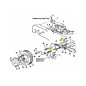 Flangia del cuscinetto 741-0249 ORIGINALE MTD