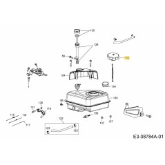 GRUPPO SERBATOIO CARBURANTE 751-12535 ORIGINALE MTD