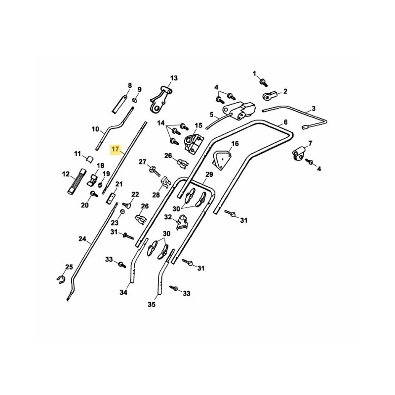 Pleuelstange, Mitte 3634148 Original MTD Pleuelstange, Mitte 3634148 Original MTD