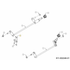 SUPPORT D'ESSIEU RR 787-03457 D'ORIGINE MTD | Newgardenstore.eu