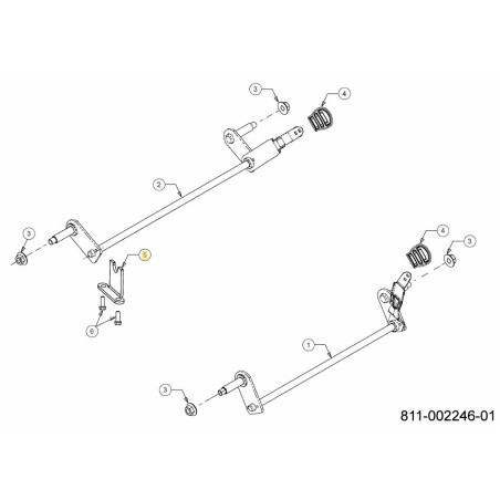 Achshalterung RR 787-03457 Original MTD | Newgardenstore.eu