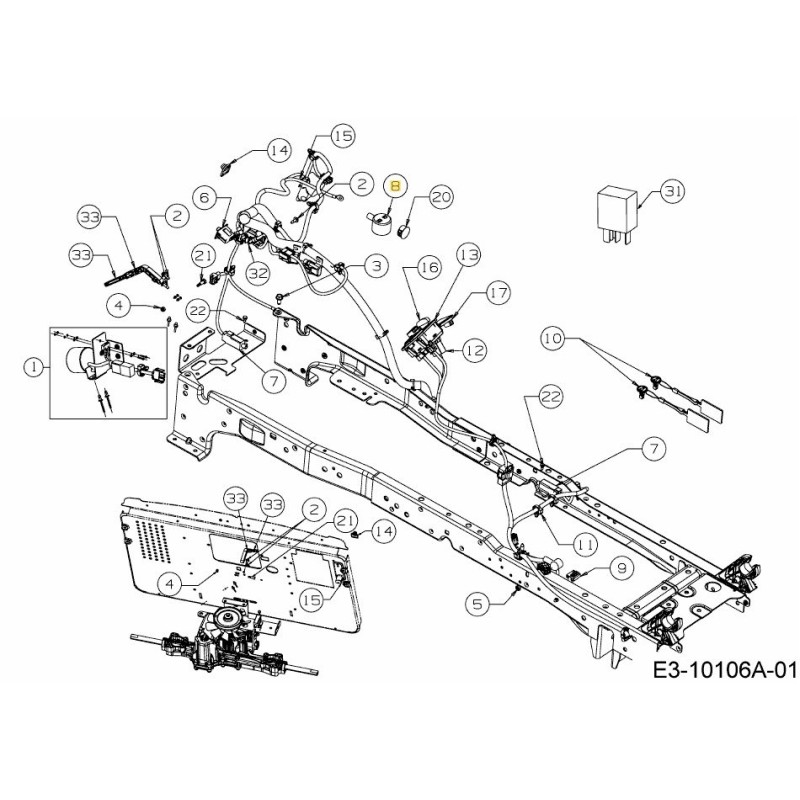 Batterieanschlusskappe 725-04532 Original MTD Batterieanschlusskappe 725-04532 Original MTD