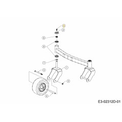 BOLT 3/8-16 GR5 PATCH LOCK 710-06551 ORIGINAL MTD | Newgardenstore.eu
