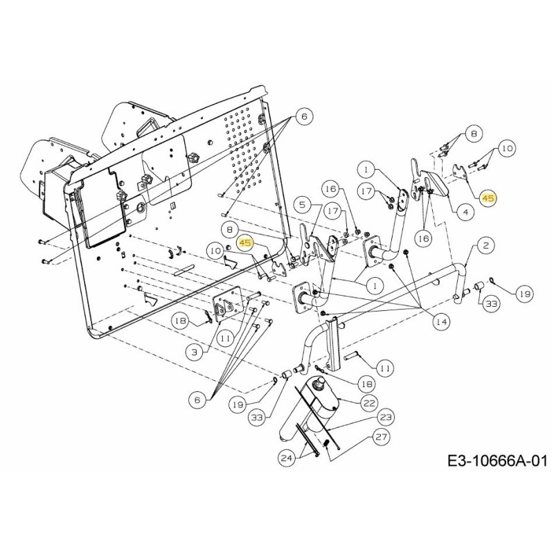SOPORTE: PIVOTE: INFERIOR 783-09665A ORIGINAL MTD
