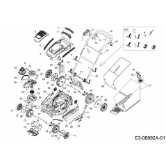 AJUSTE DEL SOPORTE CHA. 787-03306 ORIGINAL MTD | Newgardenstore.eu