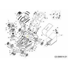 AJUSTE DEL SOPORTE CHA. 787-03309 ORIGINAL MTD | Newgardenstore.eu