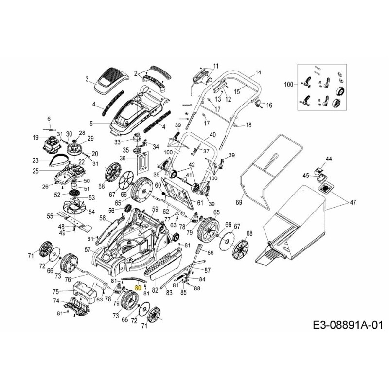 ANGLE DE LAME DU BRAS 787-03310 ORIGINAL MTD