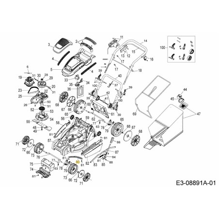 ANGLE DE LAME DU BRAS 787-03310 ORIGINAL MTD | Newgardenstore.eu