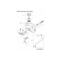 BRACKET, TANK SIDE 751-11748 ORIGINAL MTD | Newgardenstore.eu