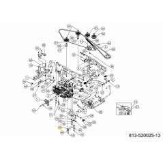 BRACKET LINK PEDAL 783-09444-Z ORIGINAL MTD | Newgardenstore.eu