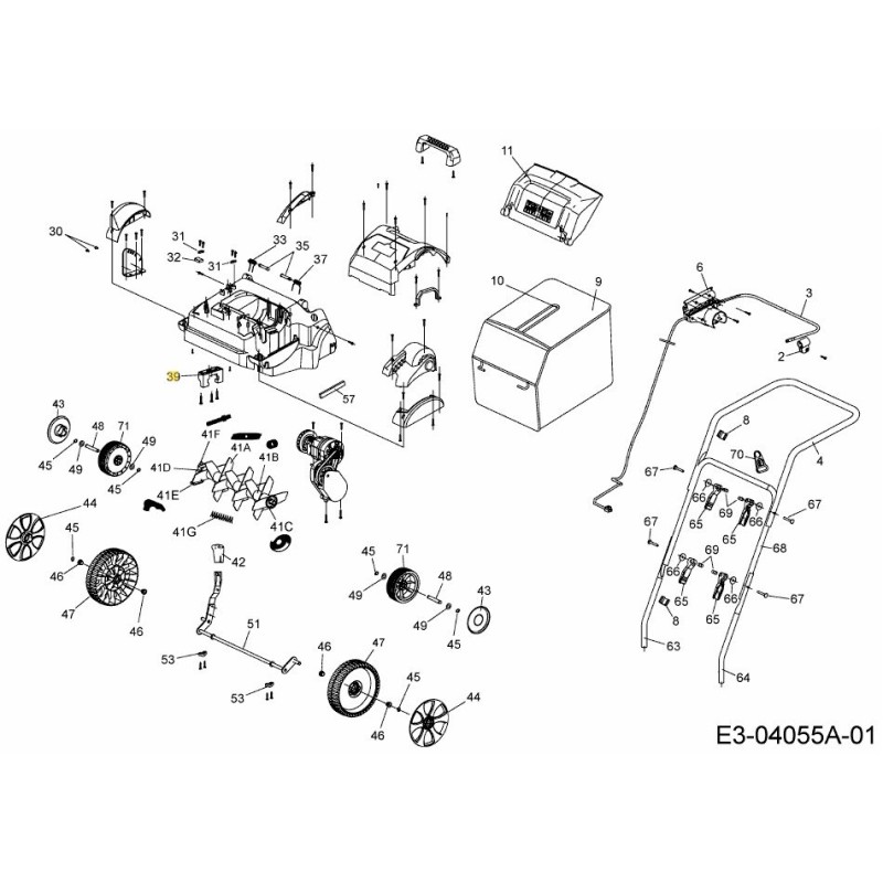 BRACKET BLADE SHAFT 731-10113 ORIGINAL MTD