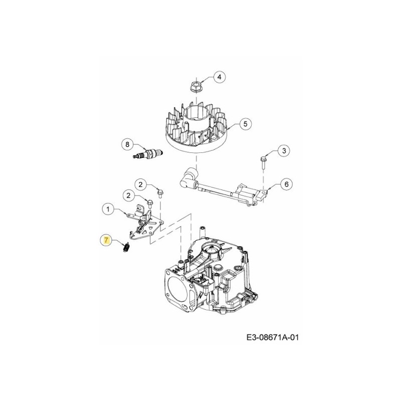 RESORTE DE FRENO 732-05580 ORIGINAL MTD