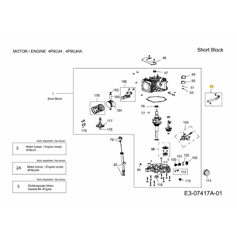 BREATHER HOSE ASSY. 751-12235 ORIGINAL MTD