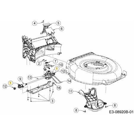 ASM DE COJINETE:SPHR:RWD 631-04501A ORIGINAL MTD | Newgardenstore.eu