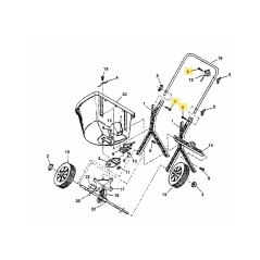 Boulon de carrosserie AF-46000 d'origine MTD